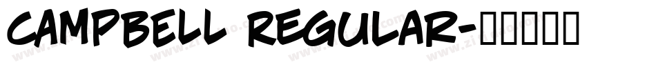 CAMPBELL Regular字体转换